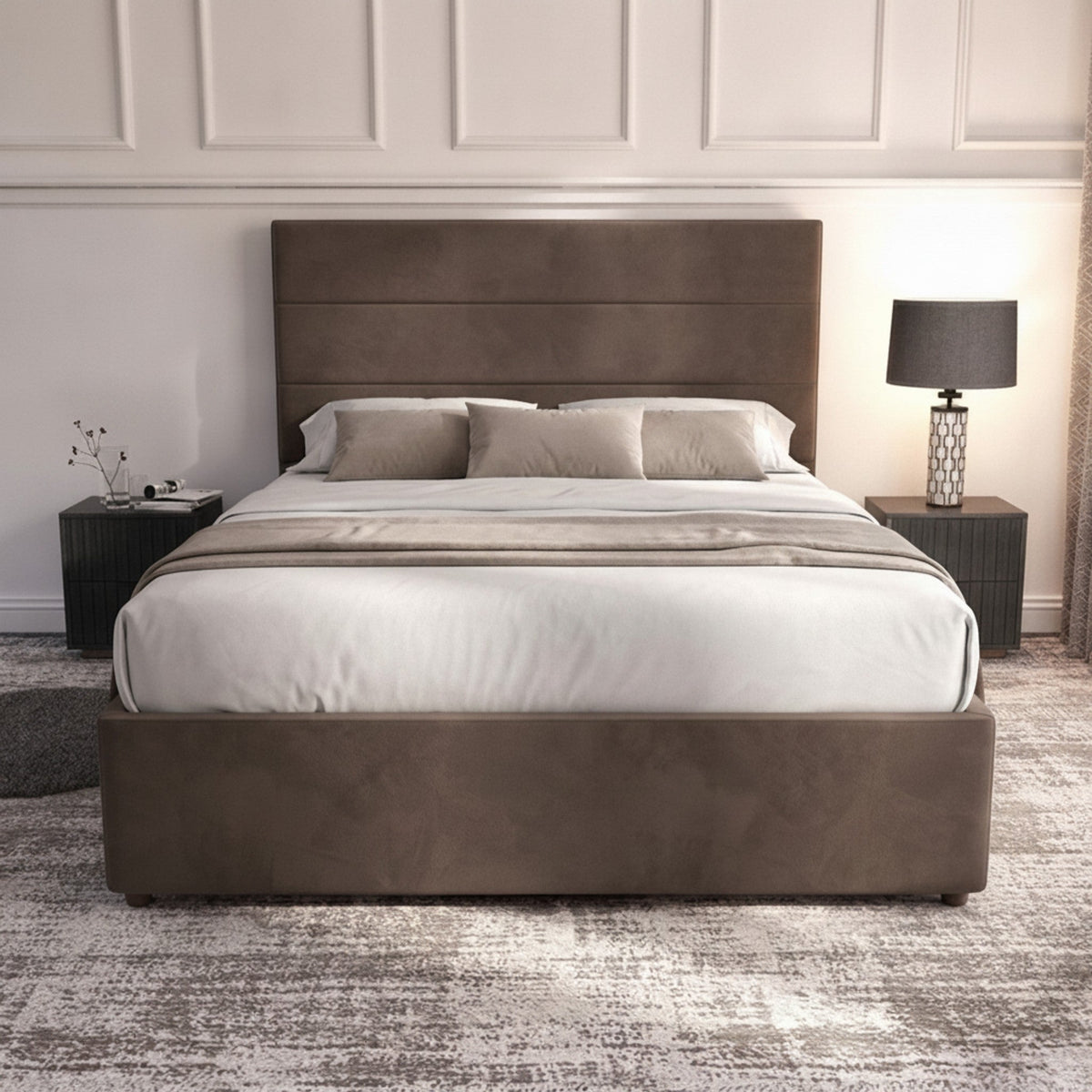Bourneville Durham Ottoman Bed with Gas-Lift Storage