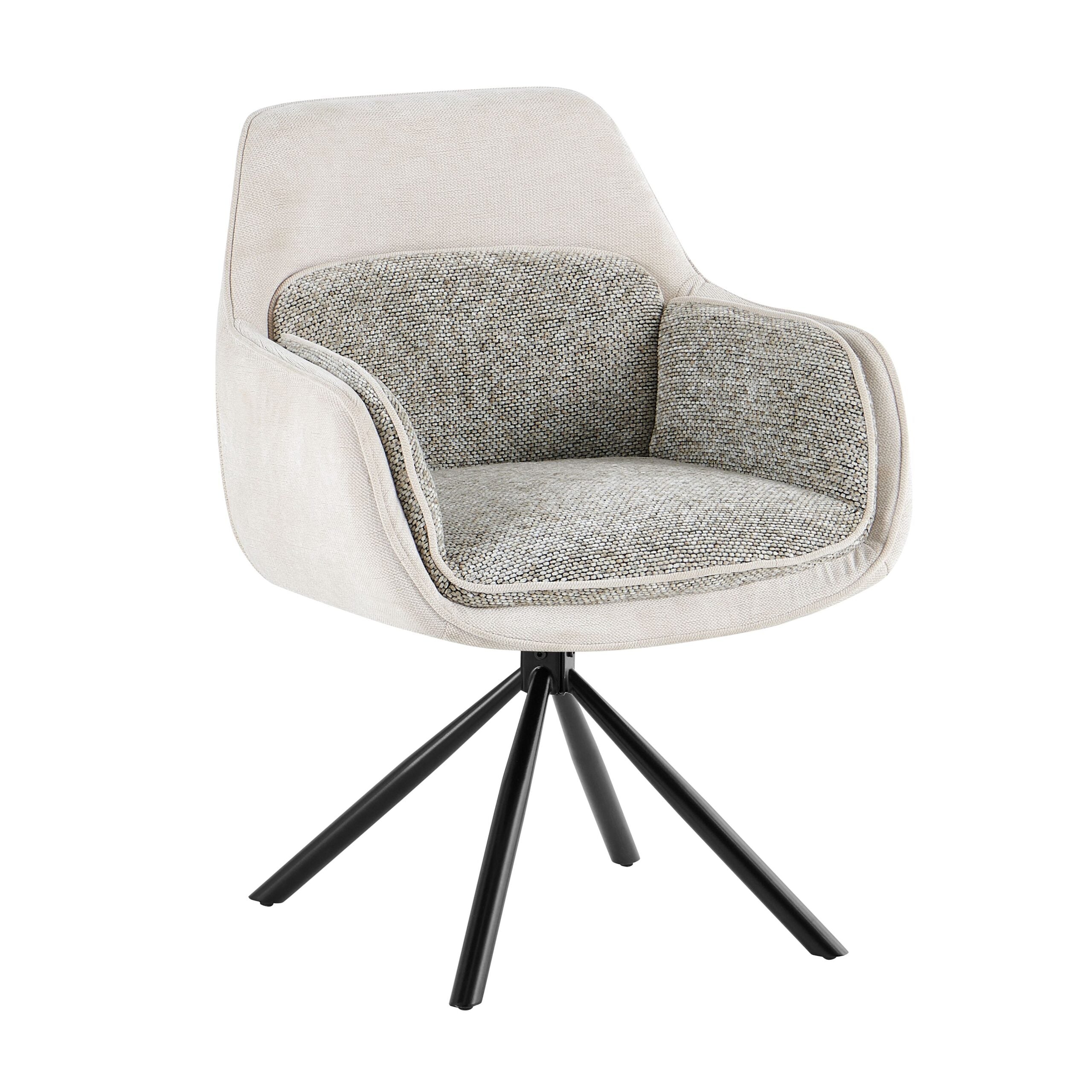 Cambridge Sintered Stone Extendable Dining Table Grey with Carpi Beige Dining Chairs | GalaxiMart