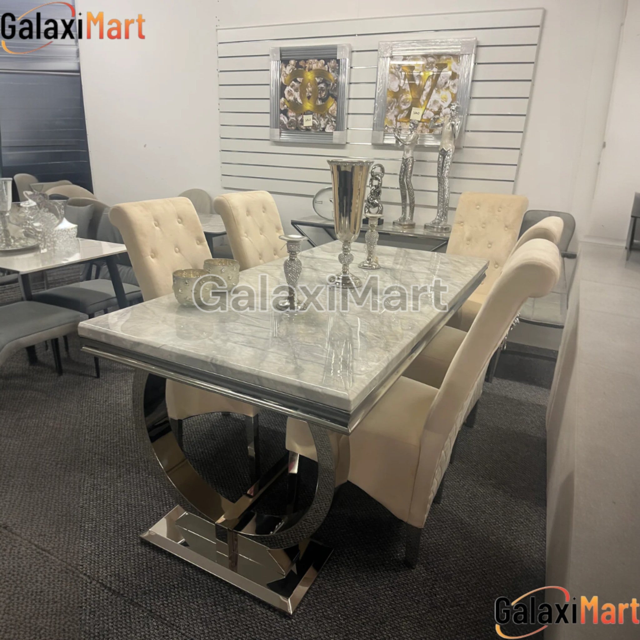 Arianna Dining Table – Modern 6 Seater Dining Table for Dining Room