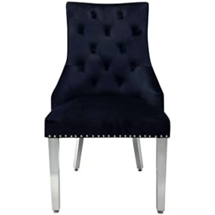 Arial White Marble Dining Table With Loin Knocker Velvet Dining Chairs