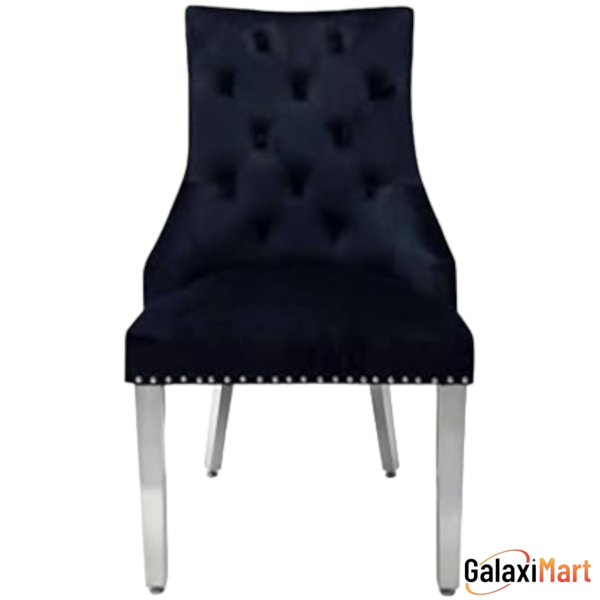 Ariaana 150cm + 180cm + 200cm White Marble Dining Table With Majestic Lion Knocker Black Velvet Dining Chairs