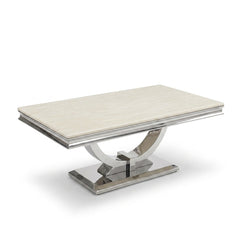 Arianna Cream Marble Coffee Table