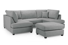 Carnaby Grey U-Shape Corner Sofa