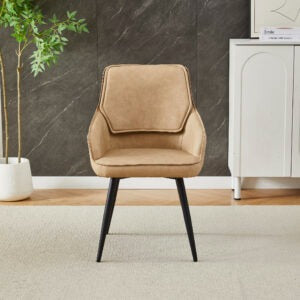Arizona 130-160cm Extending Cream Gold Ceramic Dining Table With Palermo Chairs