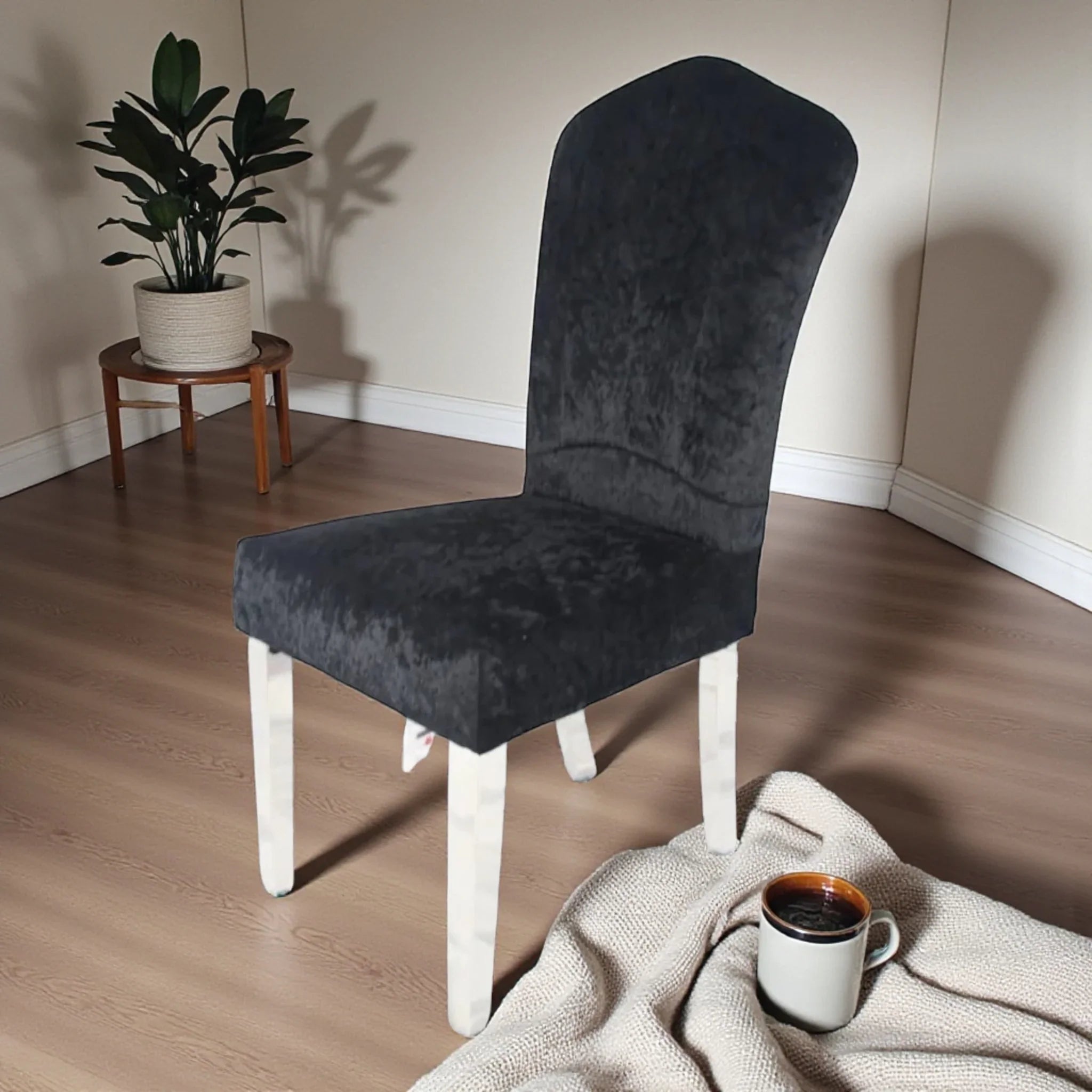 Alice Dark Grey Chair (Chrome Legs) – 2 Set