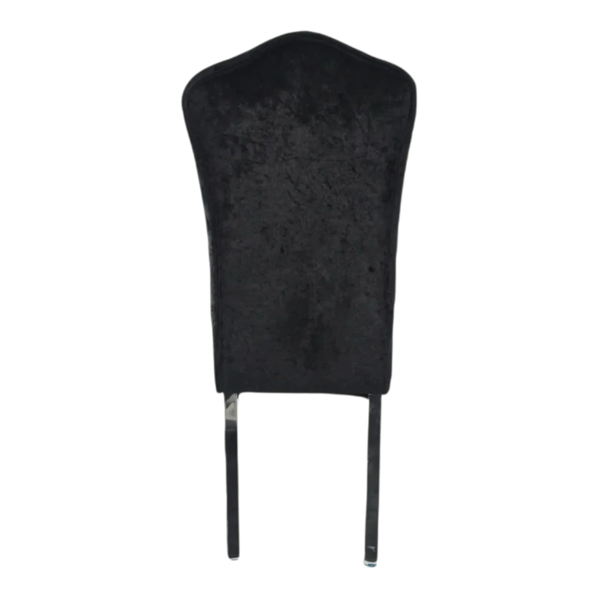 Alice Dark Grey Chair (Chrome Legs) – 2 Set