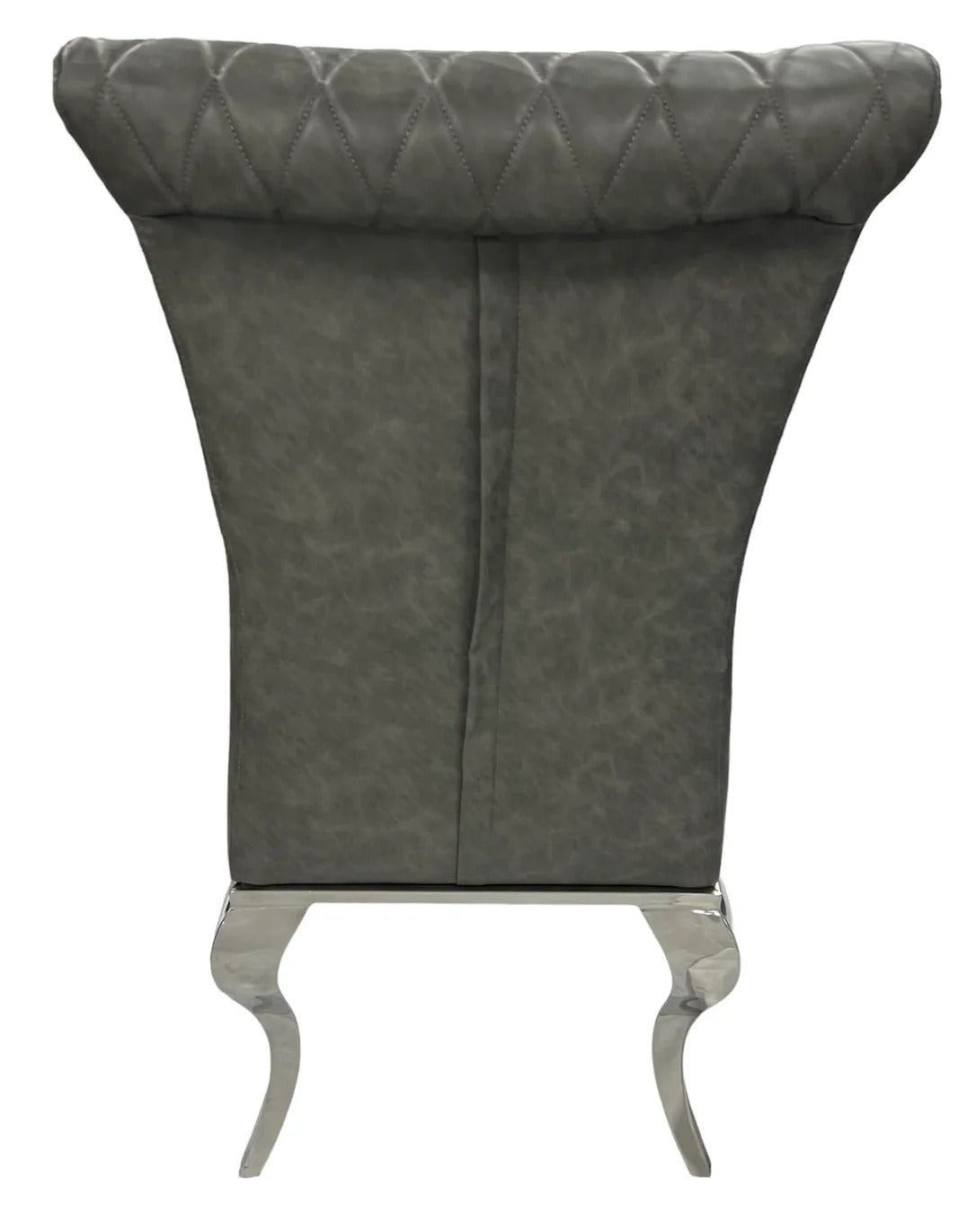 Ariel Grey Marble Dining Table with Nicole PU Leather Dining Chairs