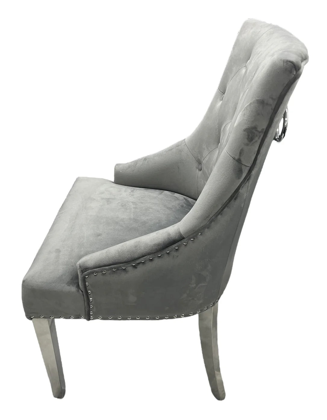 Arianna 150cm + 180cm + 200cm Grey Marble Dining Table with Belle Grey Velvet Dining Chairs and 130cm +180cm Grey Matching Bench