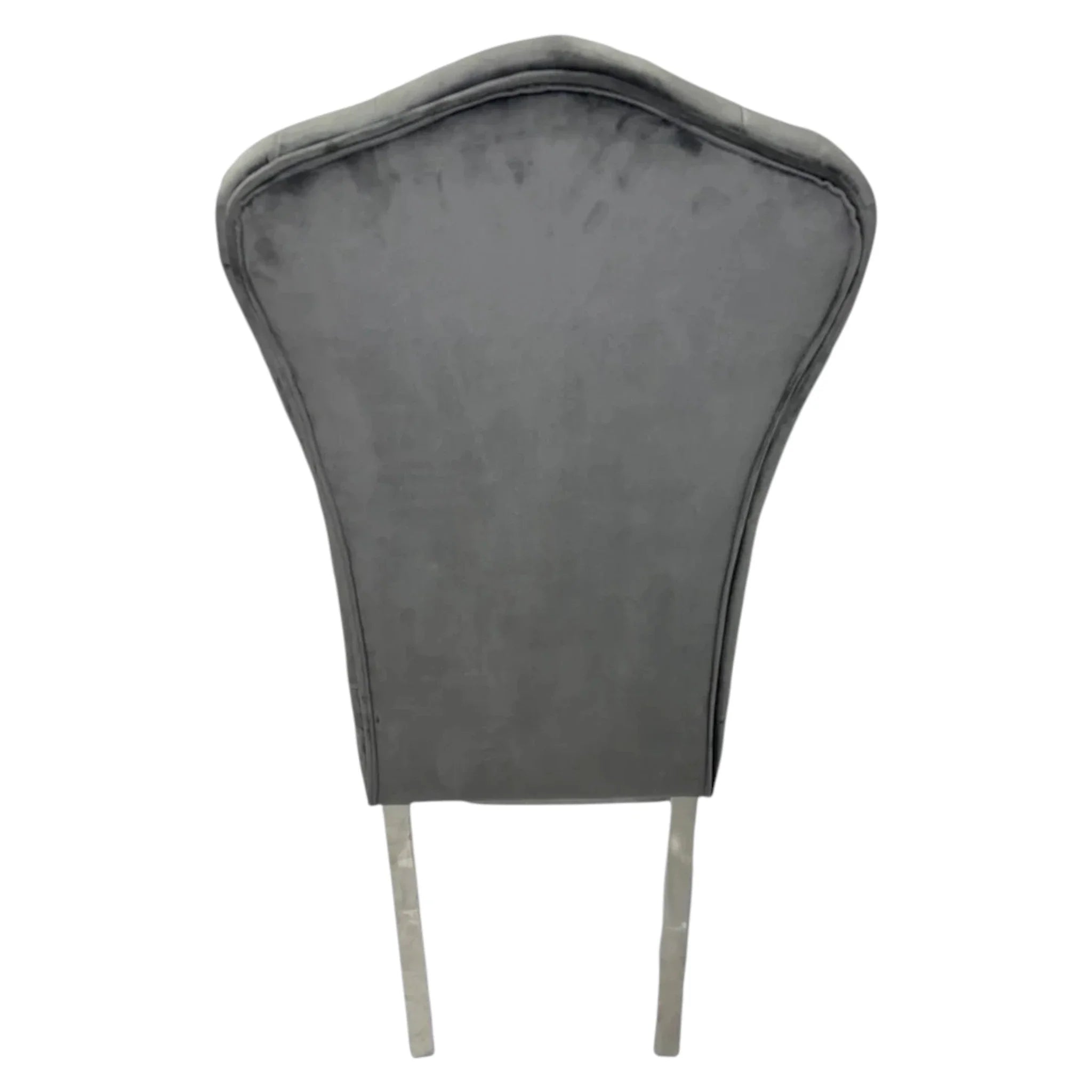 Alice Dark Grey Chair (Chrome Legs) – 2 Set