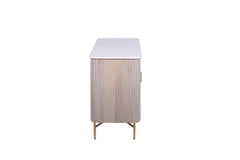 Amiri 2 Door Sideboard Mango Wood & Marble Luxury Storage Unit