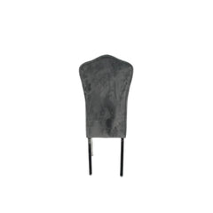 Alice Dark Grey Chair (Chrome Legs) – 2 Set