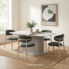 Amiri Dining Table with G10 Dining Chairs Marble Set