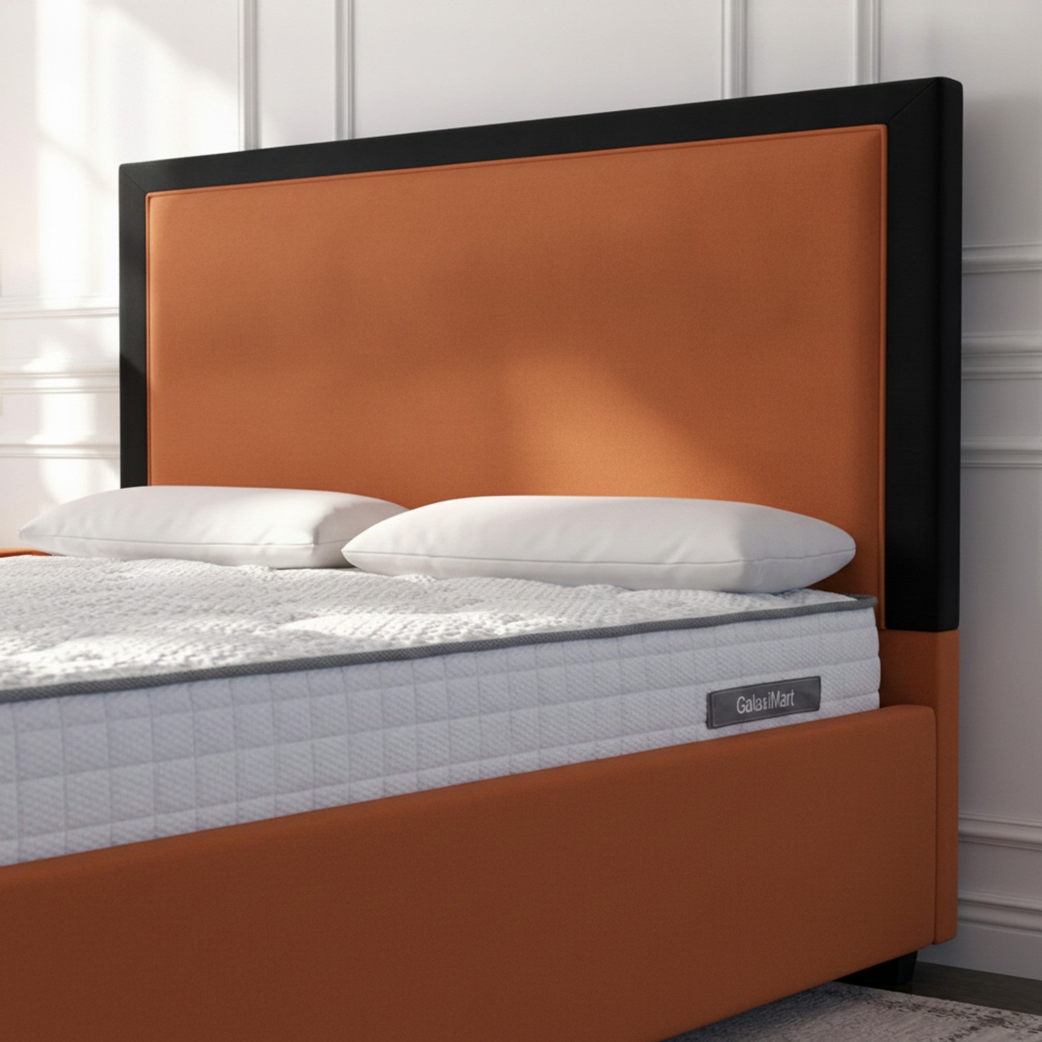 Burnt Orange Julian Ottoman Bed with Storage