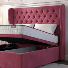 Cerise Lifton Ottoman Bed - Gas-Lift Storage