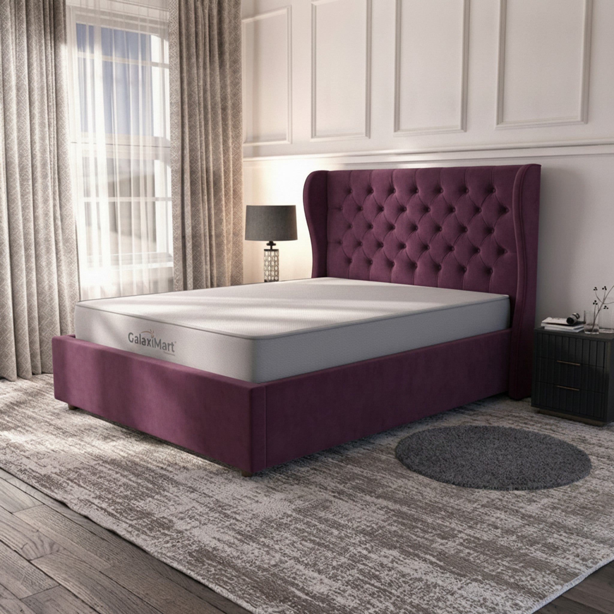 Cerise Lifton Ottoman Bed - Gas-Lift Storage