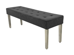 Ariel Luxury Marble Dining Table with High Back Velvet Lion Knocker Chairs | Chrome Legs | GalaxiMart
