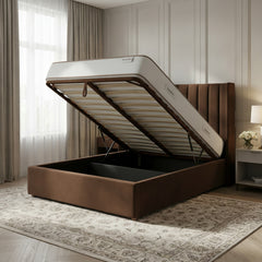 Bourneville Oasis Wingback Ottoman Bed | GalaxiMart