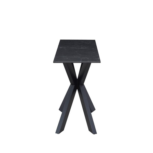 Apollo Console Table | Ceramic & Glass Top | Starburst Iron Base | 135cm