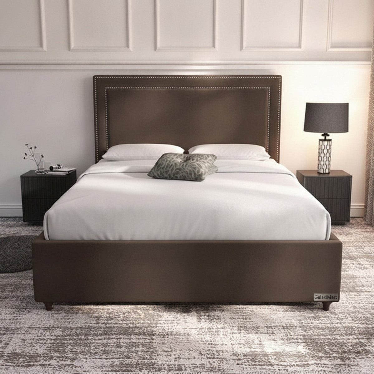 Bourneville Plain Ottoman Storage Bed