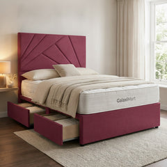 Cerise Preston Divan Bed with Storage