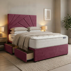 Cerise Preston Divan Bed with Storage