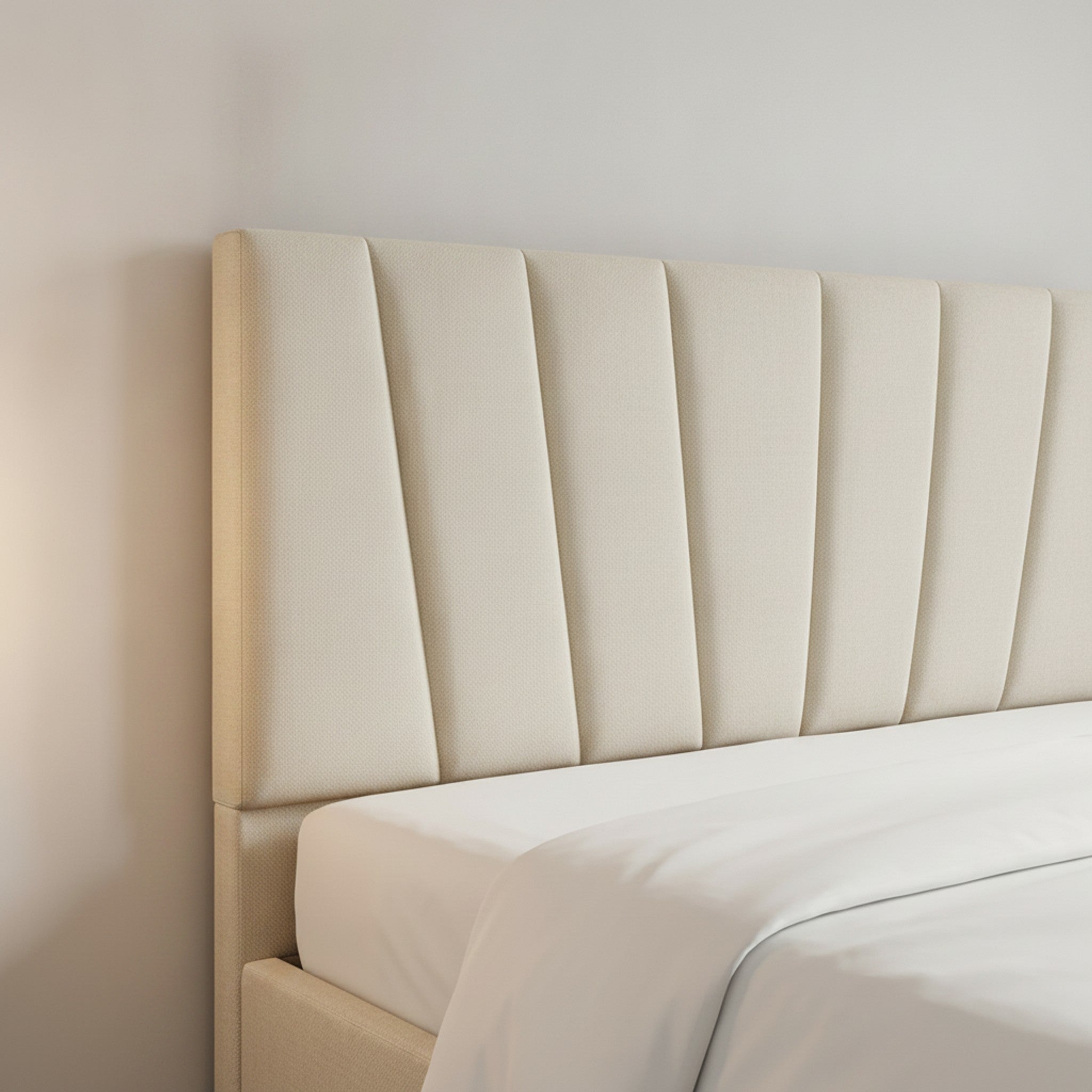 Cream Preston Divan Bed with Storage