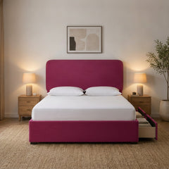 Cerise Richmond Divan Bed with Storage