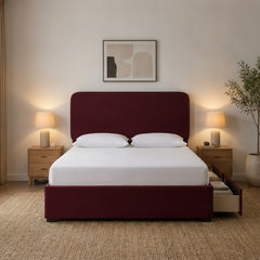 Claret Richmond Divan Bed with Storage
