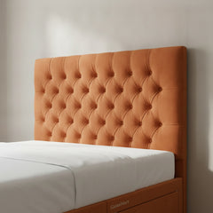 Burnt Orange Romana Divan Bed with Storage