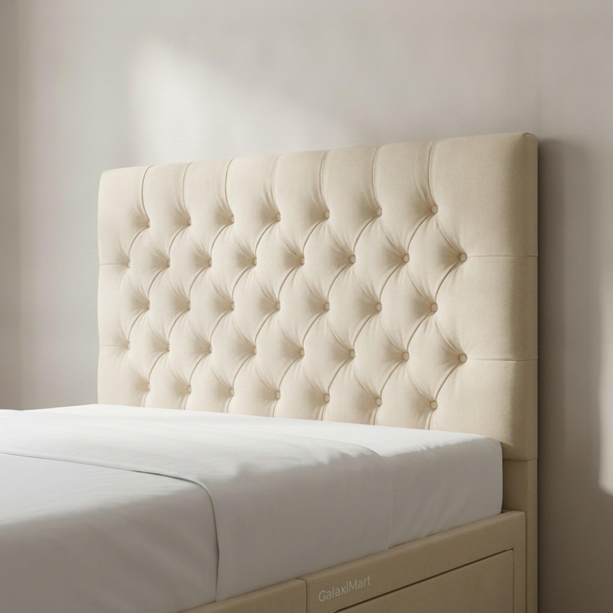 Cream Romana Divan Bed with Storage
