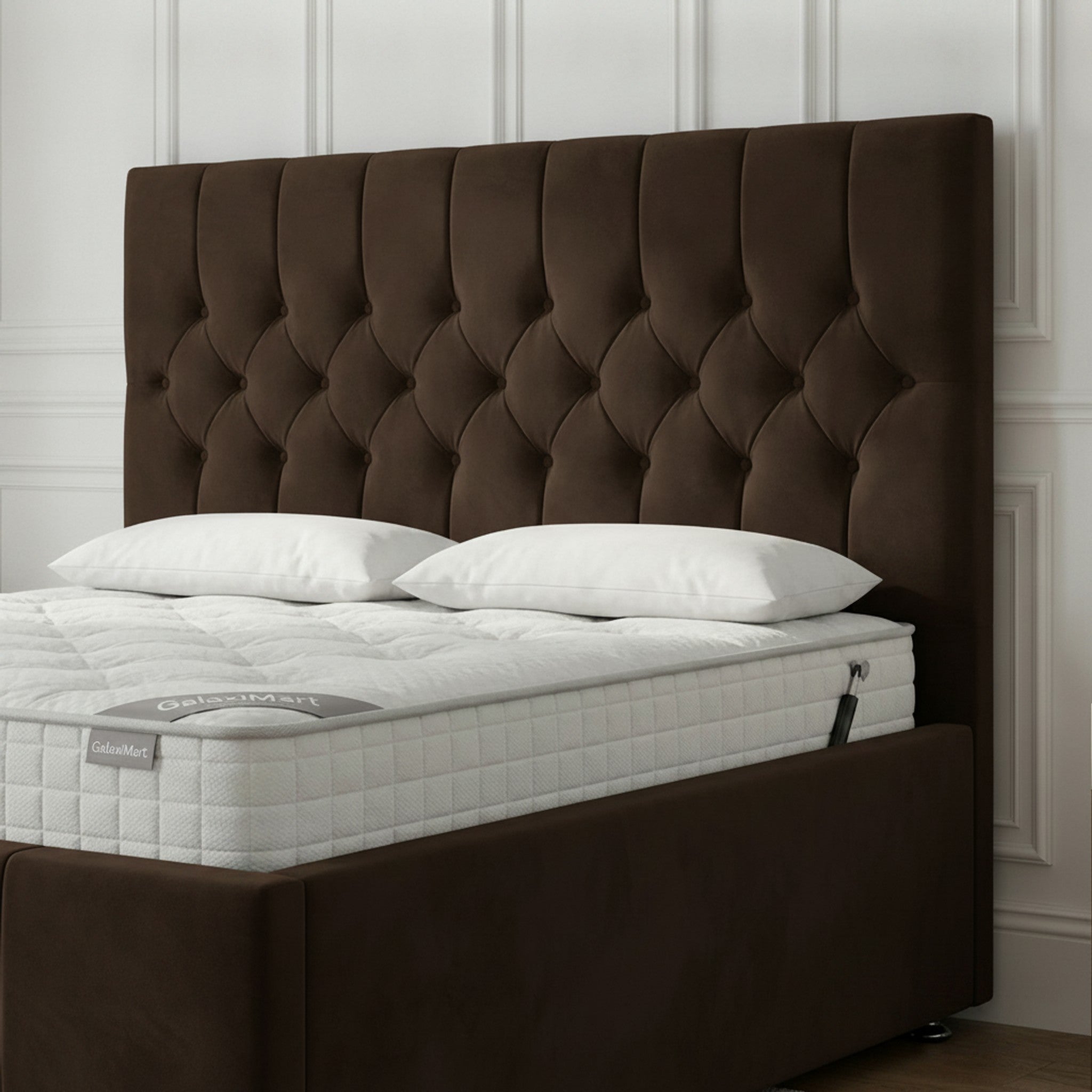 Bourneville Rose Ottoman Bed - Premium Gas-Lift Storage