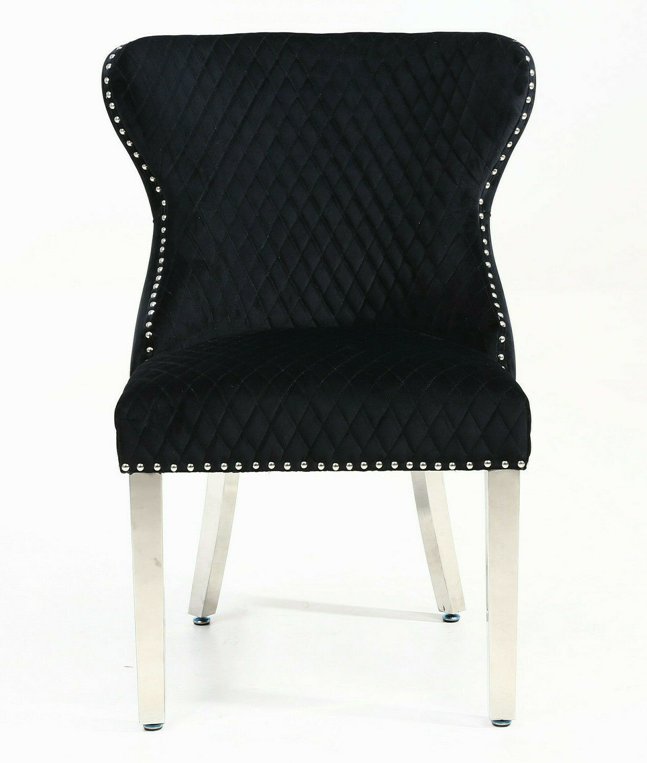 Arianna 150cm Grey Marble Dining Table + Valentino Button Back Lion Knocker Velvet Chairs