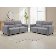 Ascot Grey Fabric 3+2 Seater Sofa Set
