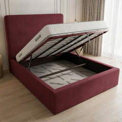 Cerise Stratford Ottoman Bed with Gas-Lift Storage