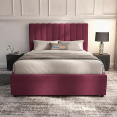 Cerise Stratford Ottoman Bed with Gas-Lift Storage