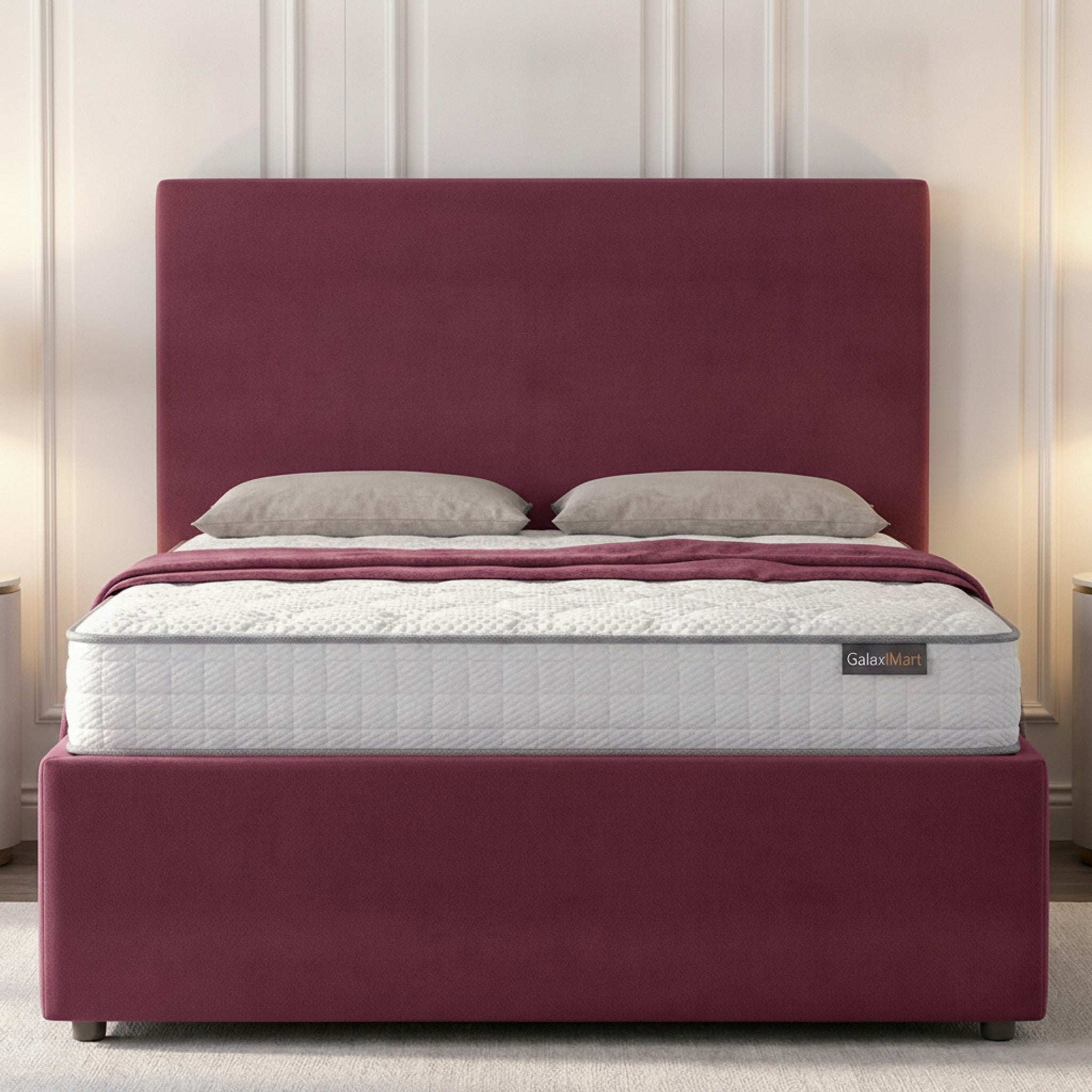 Cerise Stratford Ottoman Bed with Gas-Lift Storage