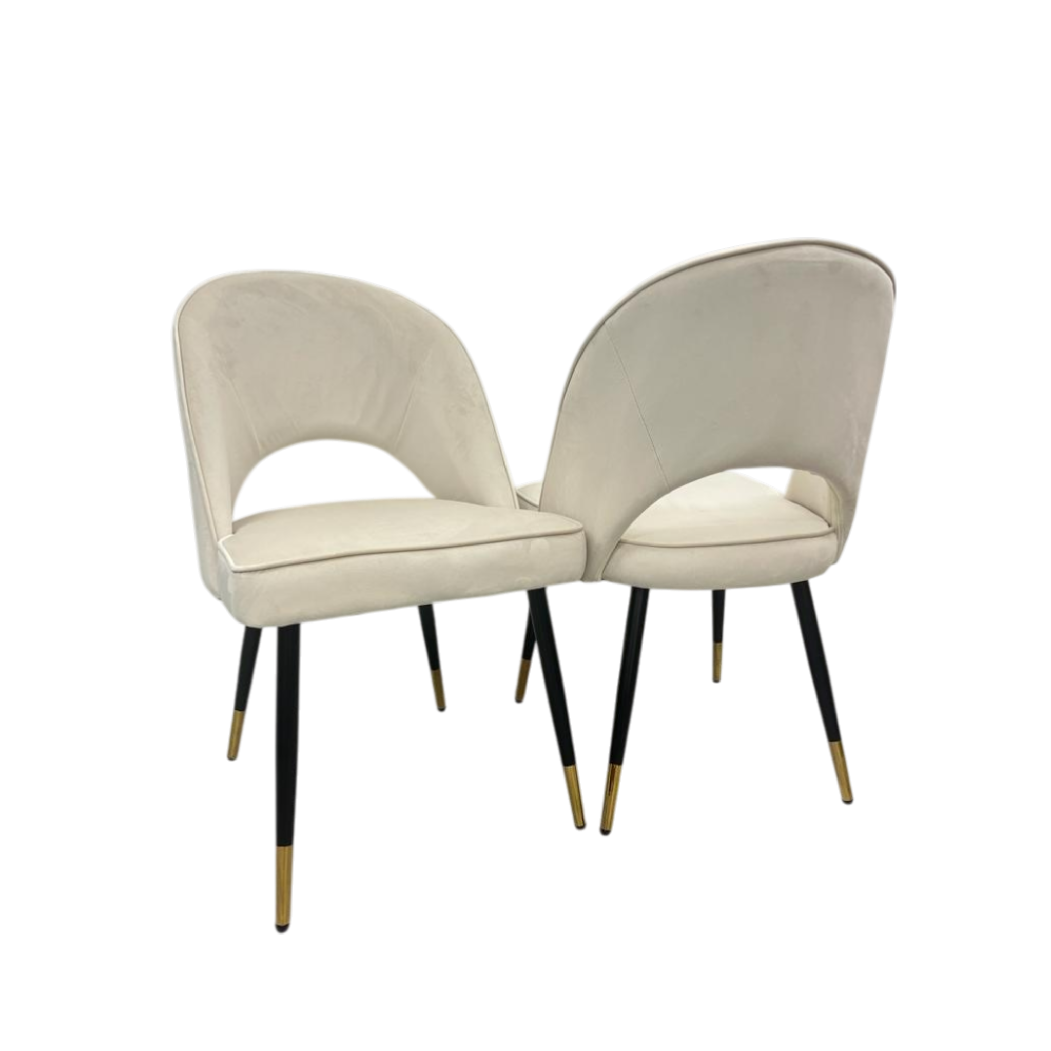 Arianna Gold Marble Dining Table 1.6m/1.8m/2m with Astra Velvet Chairs